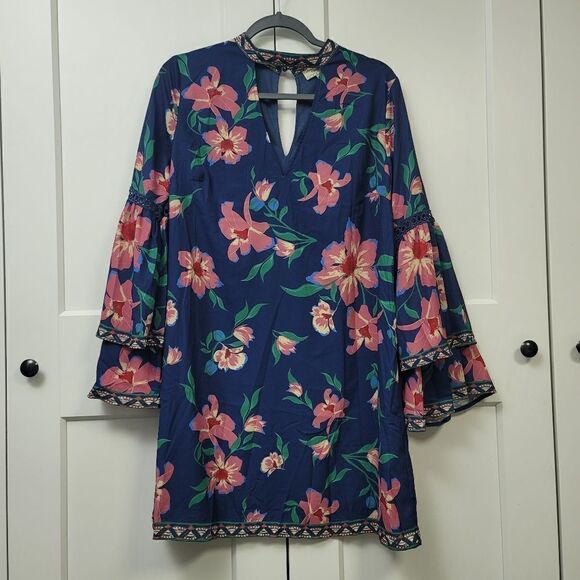 Flying tomato long bell sleeve mock neck sleeve, large - Picture 3 of 9